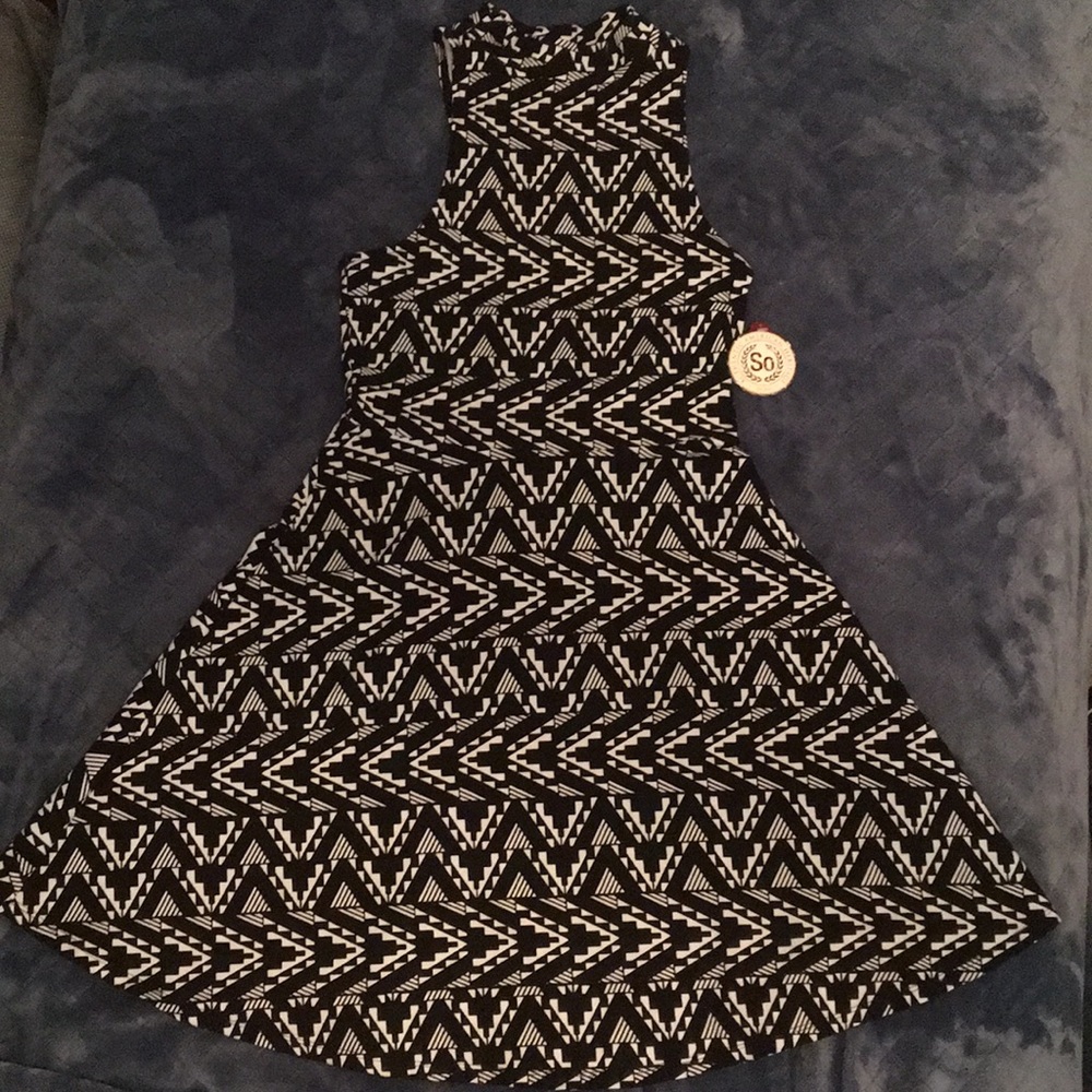 Mock Neck Skater Dress